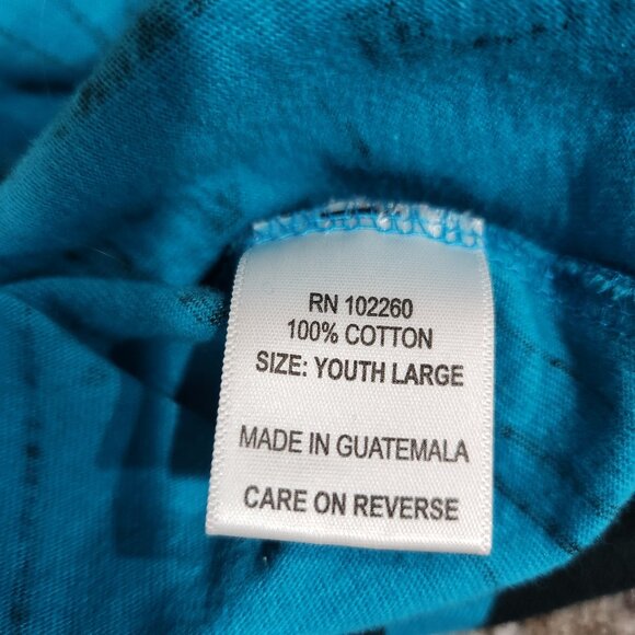 Andy Warhol Tee Knife Graphic Turquoise Cotton Youth Large - Picture 7 of 8